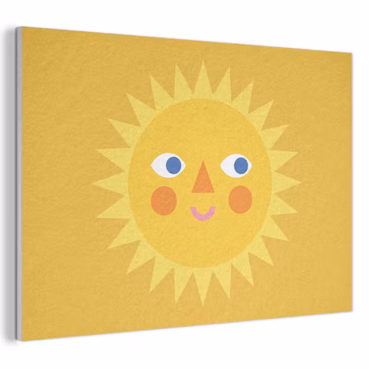 Acoustic Panel - Sun - Face - Summer - Illustration - Yellow — 1