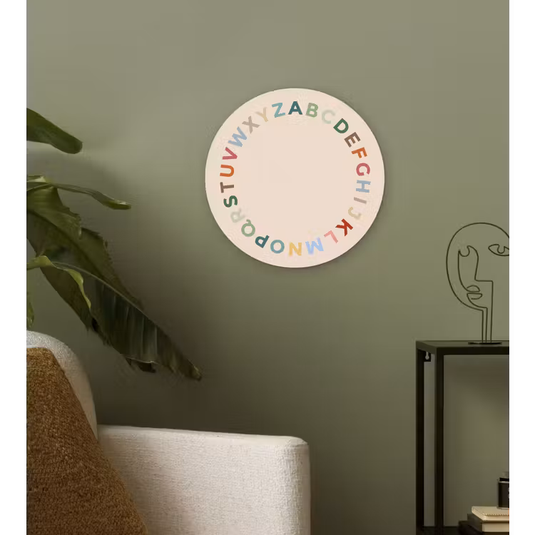 Wall circle - Glass - Alphabet - Circle - Educational - Playful - Colorful — 3