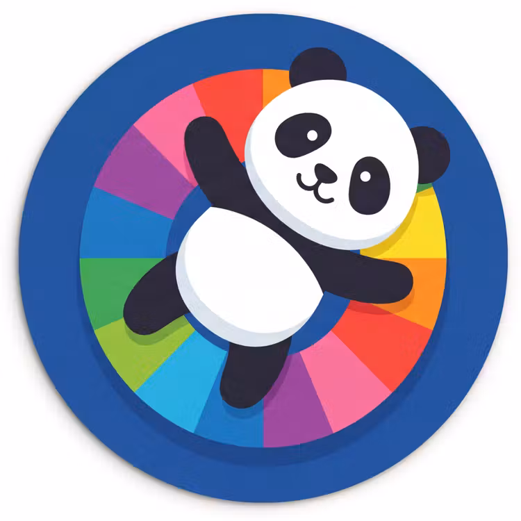 Wall circle - Glass - Animals - Cartoon - Colorful - Modern - Playful — 1