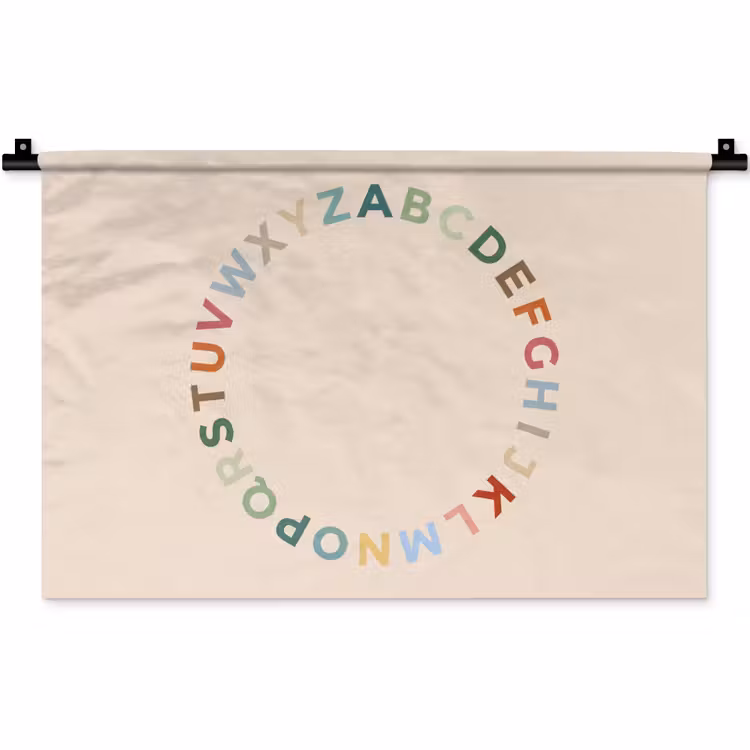 Wall Hanging - Alphabet - Circle - Educational - Playful - Colorful — 1
