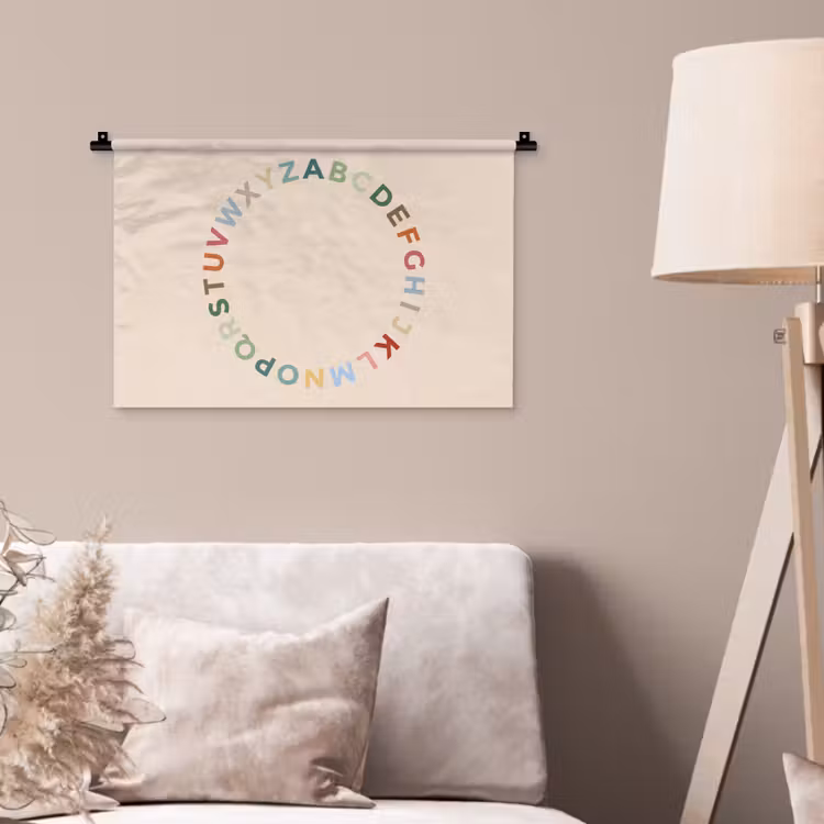 Wall Hanging - Alphabet - Circle - Educational - Playful - Colorful — 2
