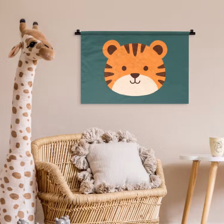 Wall Hanging - Animals - Head - Orange - Illustration - Modern — 5