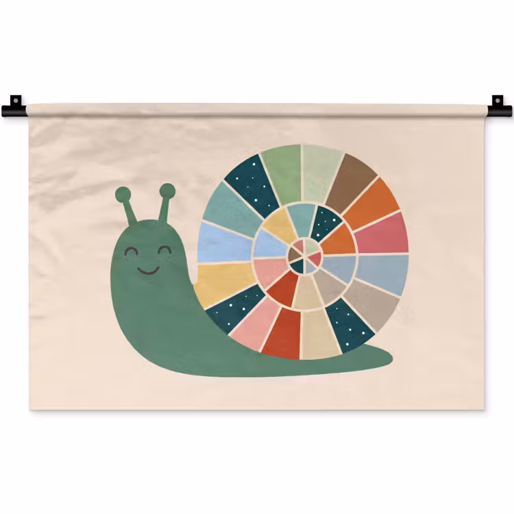 Wall Hanging - Animals - Snail - Colorful - Illustration — 1
