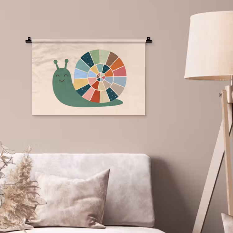 Wall Hanging - Animals - Snail - Colorful - Illustration — 2