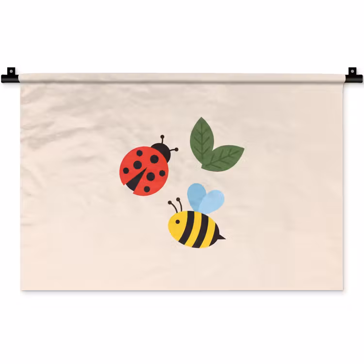 Wall Hanging - Insect - Leaf - Nature - Playful - Illustration — 1