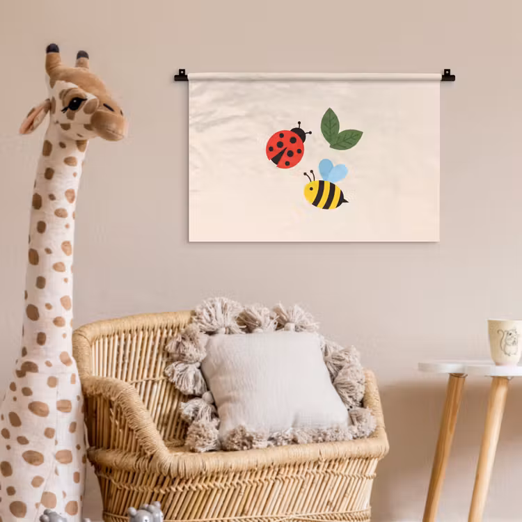Wall Hanging - Insect - Leaf - Nature - Playful - Illustration — 5