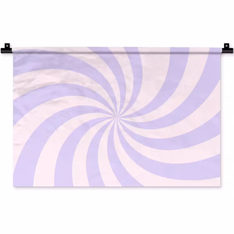 Wall Hanging - Pattern - Spiral - Abstract - Modern - Purple-Pink — 1