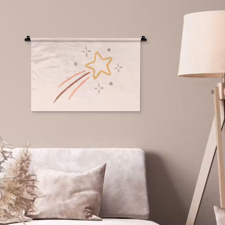 Wall Hanging - Star - Falling - Illustration - Pastel — 2