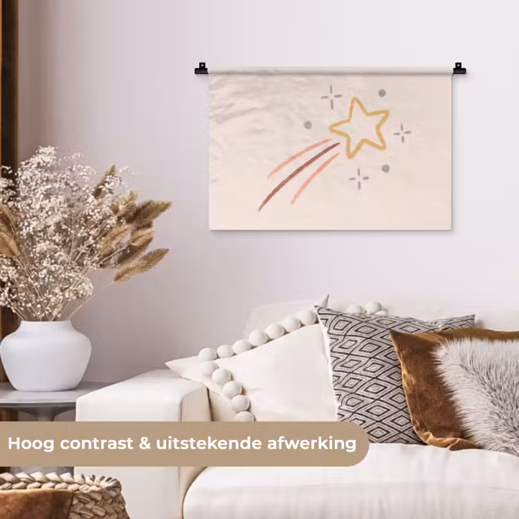 Wall Hanging - Star - Falling - Illustration - Pastel — 4