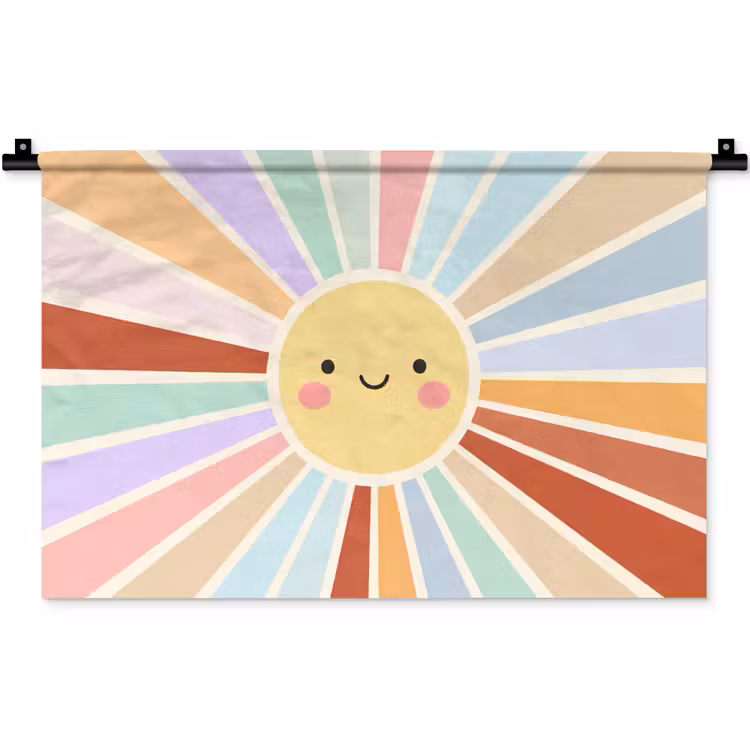 Wall Hanging - Sun - Rays - Cheerful - Colorful - Abstract — 1