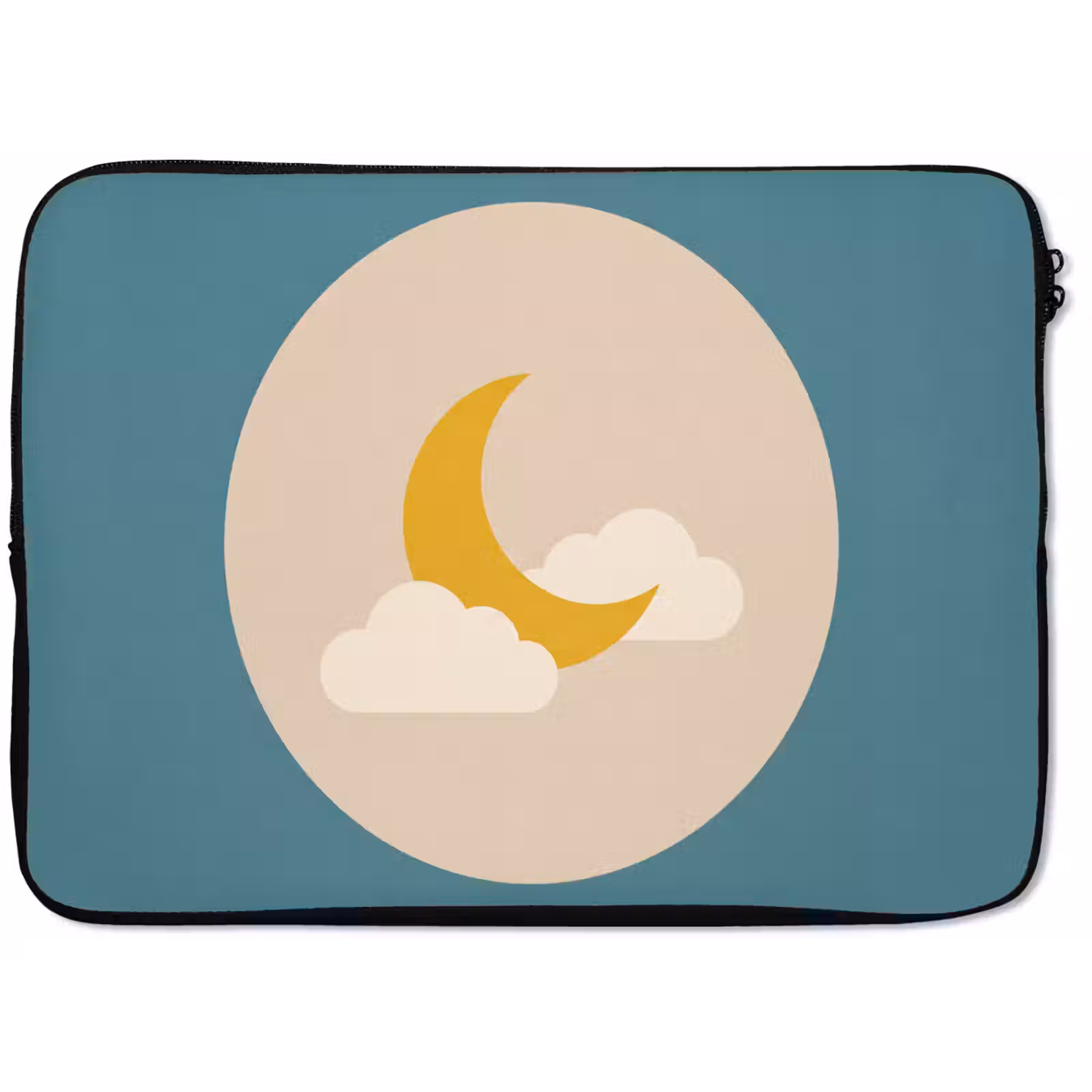 Laptop Sleeve - Moon - Clouds - Nature - Abstract - Yellow — 1