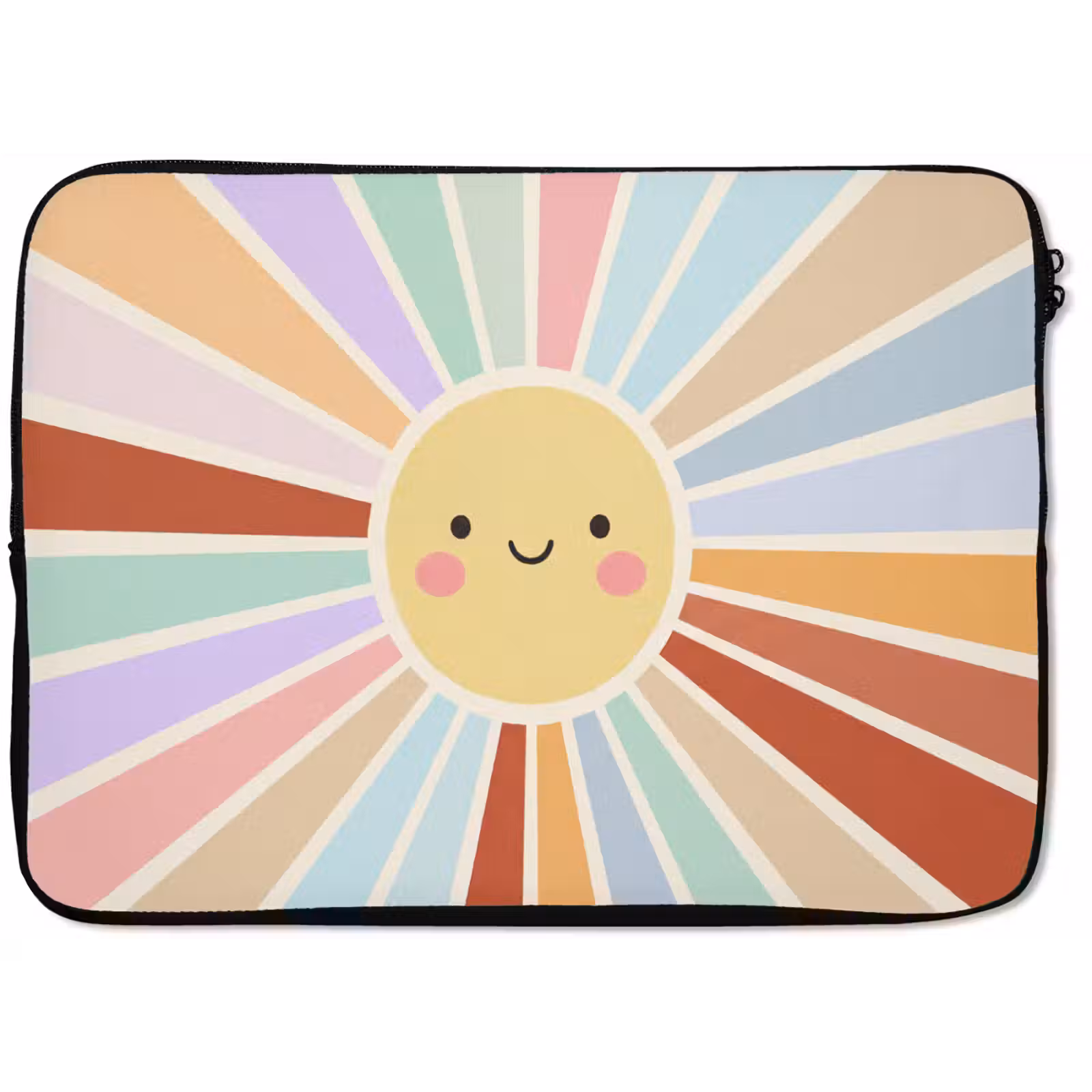 Laptop Sleeve - Sun - Rays - Cheerful - Colorful - Abstract — 1