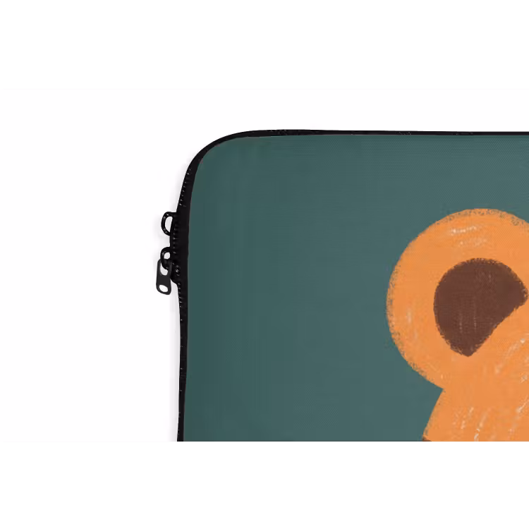 Laptop Sleeve - Animals - Head - Orange - Illustration - Modern — 5