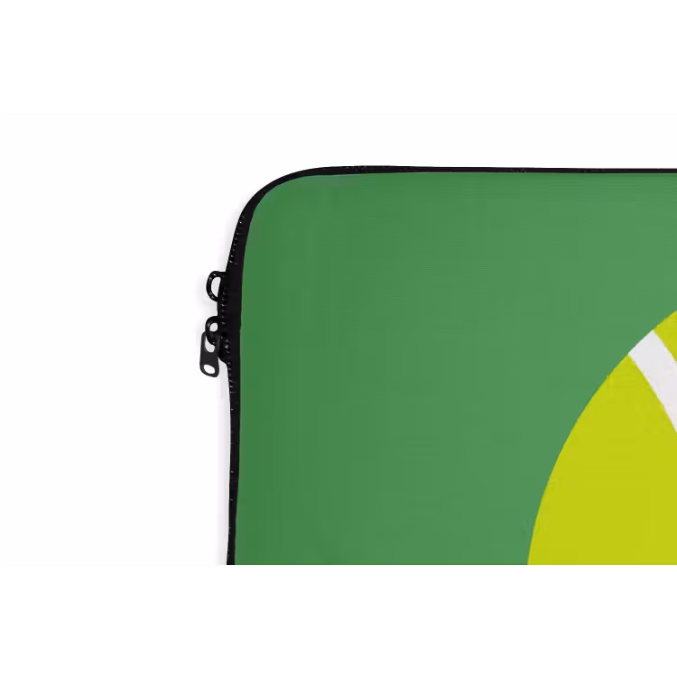 Laptop Sleeve - Ball - Yellow - Sports - Green - Illustration — 5