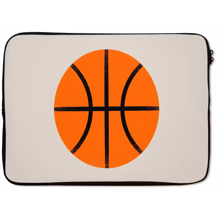 Laptop Sleeve - Basketball - Ball - Sports - Illustration - Orange — 1