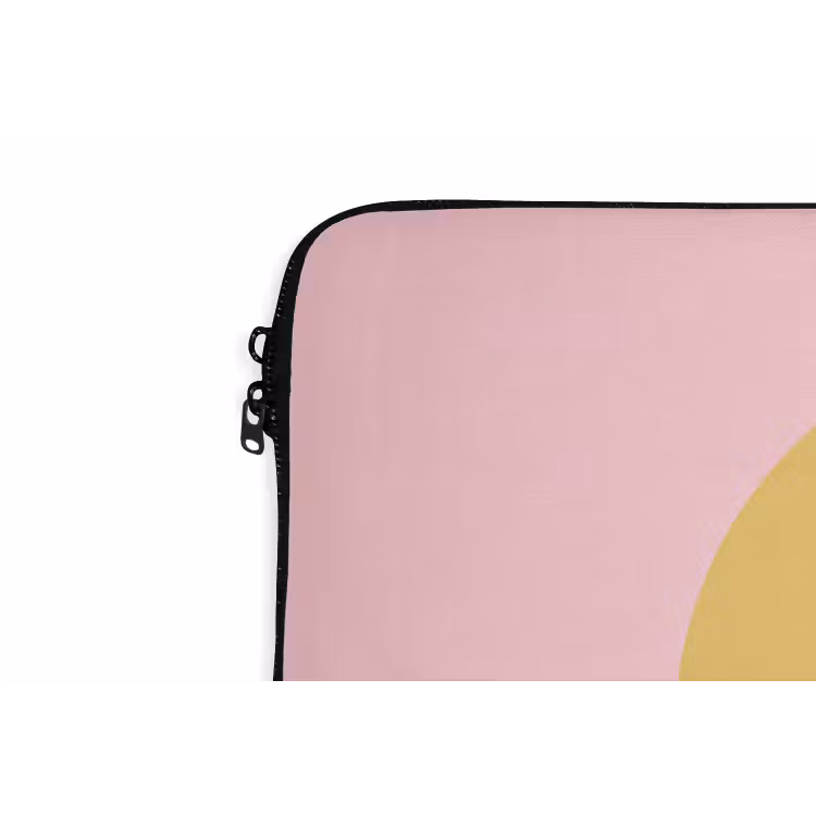 Laptop Sleeve - Smiley - Yellow - Pink - Symbol - Minimalist — 5