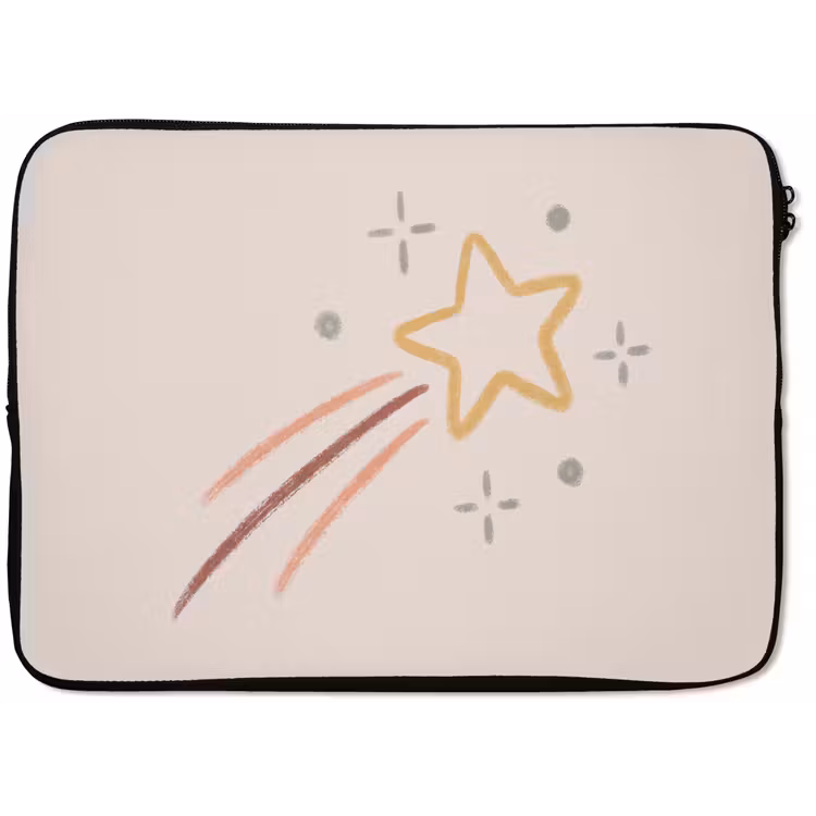 Laptop Sleeve - Star - Falling - Illustration - Pastel — 1