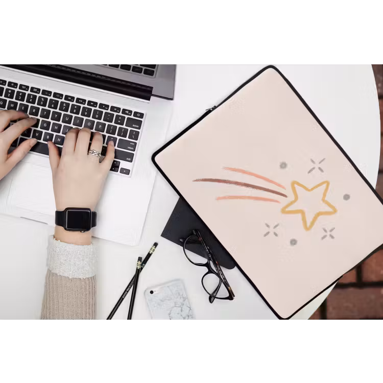 Laptop Sleeve - Star - Falling - Illustration - Pastel — 3