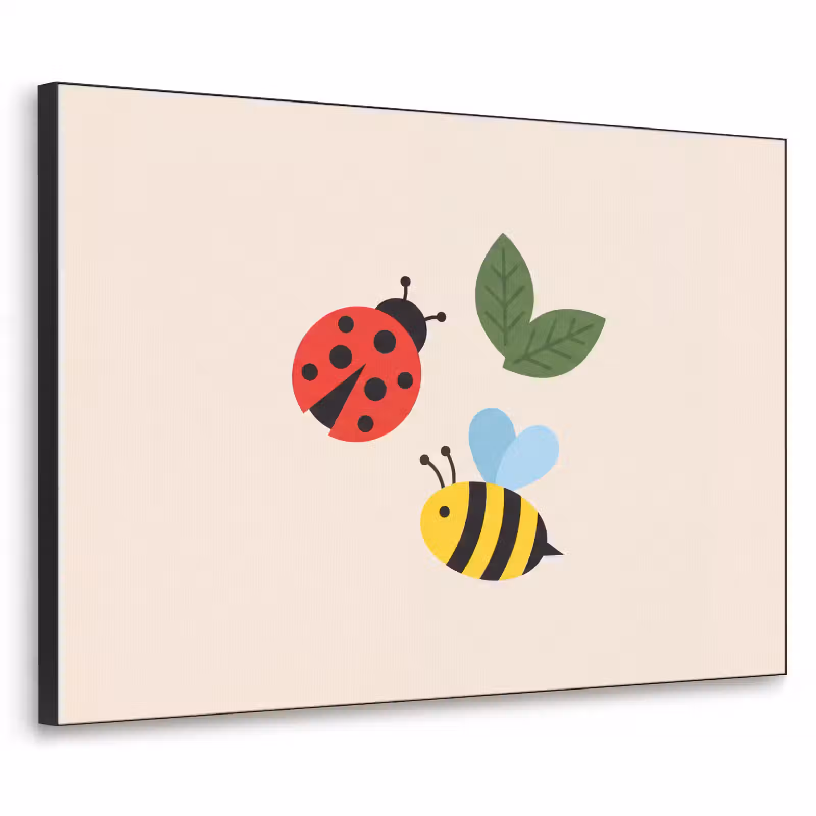 Art Frame - Insect - Leaf - Nature - Playful - Illustration — 1