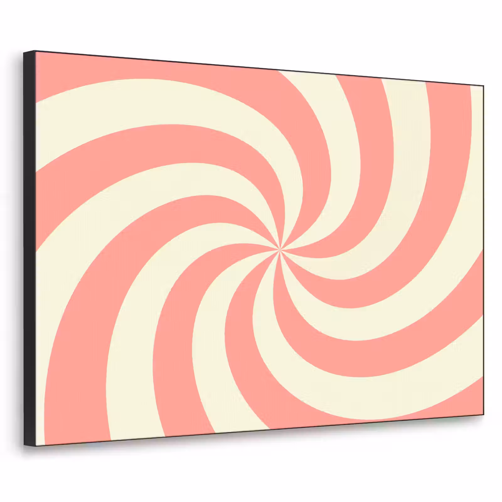 Art Frame - Spiral - Pattern - Abstract - Pink - Beige — 1