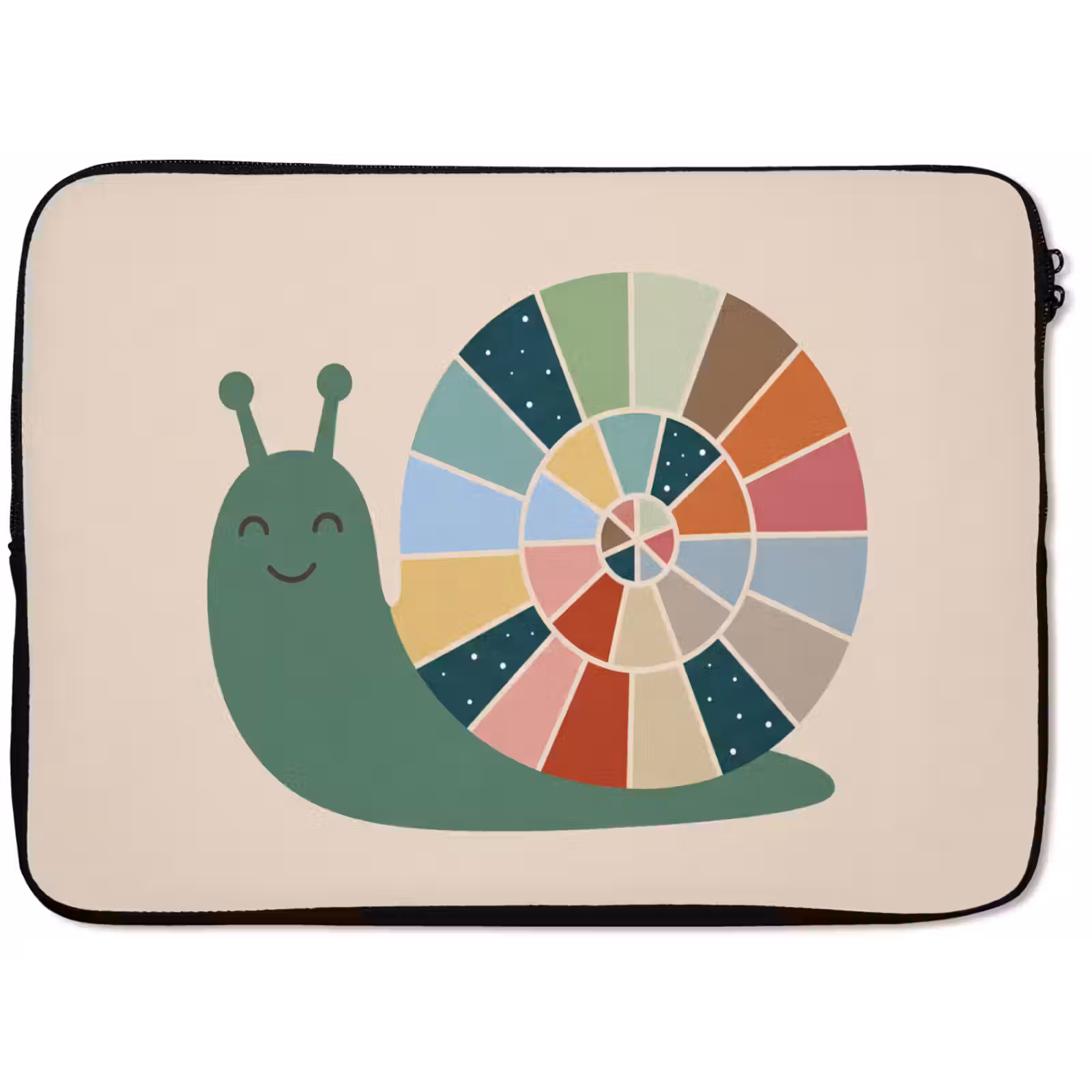 Laptop Sleeve - Animals - Snail - Colorful - Illustration — 1