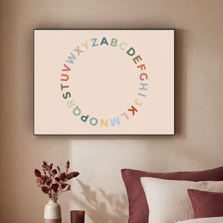 Art Frame - Alphabet - Circle - Educational - Playful - Colorful — 2