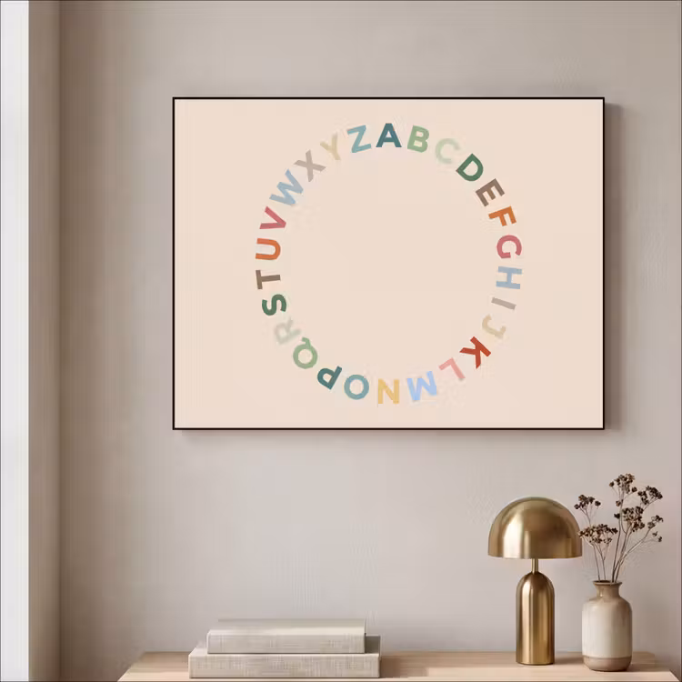 Art Frame - Alphabet - Circle - Educational - Playful - Colorful — 3