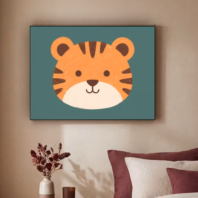 Art Frame - Animals - Head - Orange - Illustration - Modern — 2