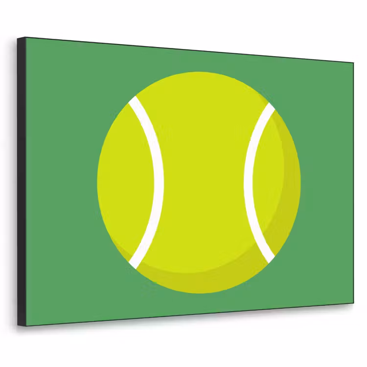 Art Frame - Ball - Yellow - Sports - Green - Illustration — 1