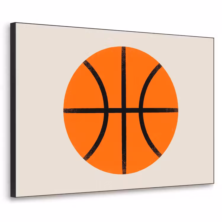 Art Frame - Basketball - Ball - Sports - Illustration - Orange — 1