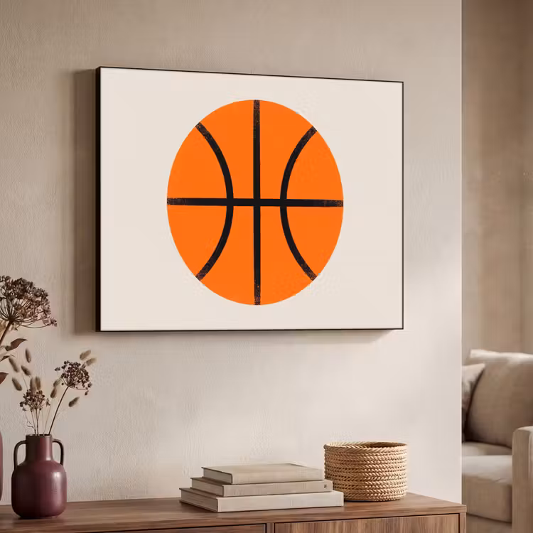 Art Frame - Basketball - Ball - Sports - Illustration - Orange — 4