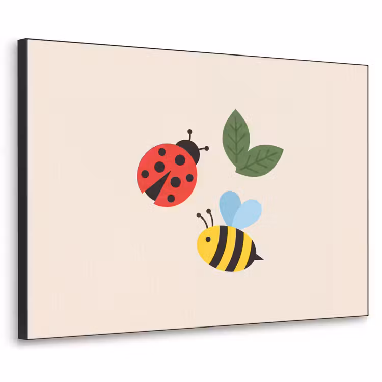 Art Frame - Insect - Leaf - Nature - Playful - Illustration — 1