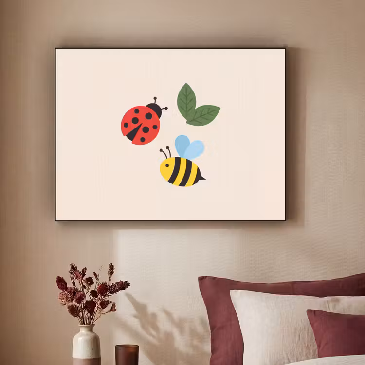 Art Frame - Insect - Leaf - Nature - Playful - Illustration — 2