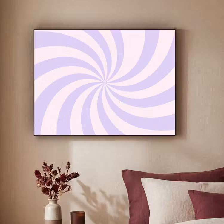 Art Frame - Pattern - Spiral - Abstract - Modern - Purple-Pink — 2