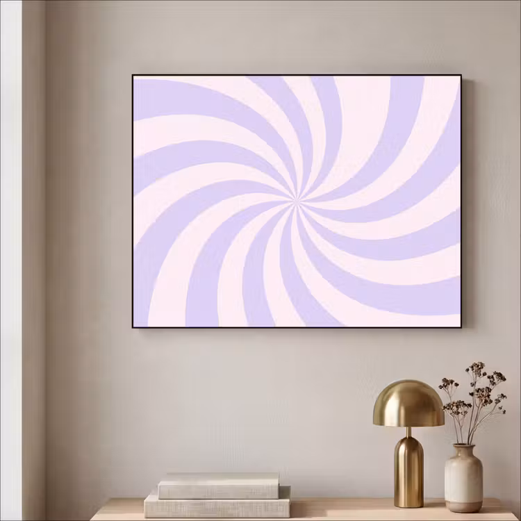 Art Frame - Pattern - Spiral - Abstract - Modern - Purple-Pink — 3