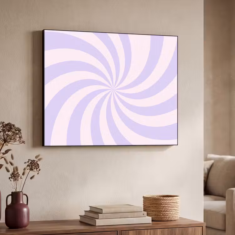 Art Frame - Pattern - Spiral - Abstract - Modern - Purple-Pink — 4
