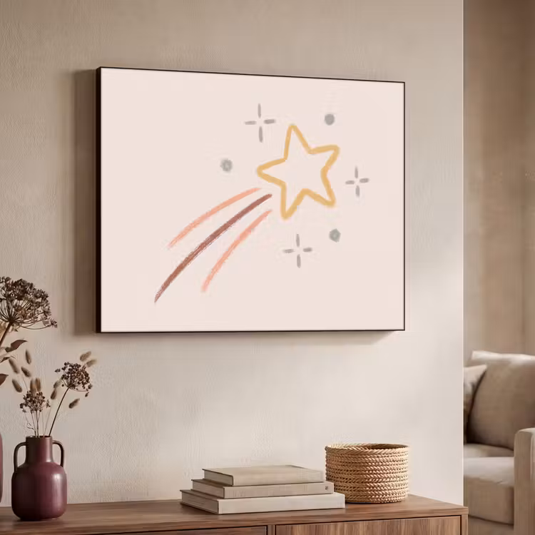 Art Frame - Star - Falling - Illustration - Pastel — 4