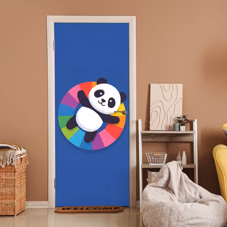 Door sticker - Animals - Cartoon - Colorful - Modern - Playful — 2