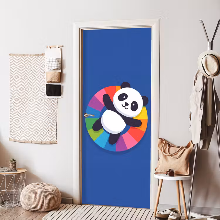 Door sticker - Animals - Cartoon - Colorful - Modern - Playful — 7