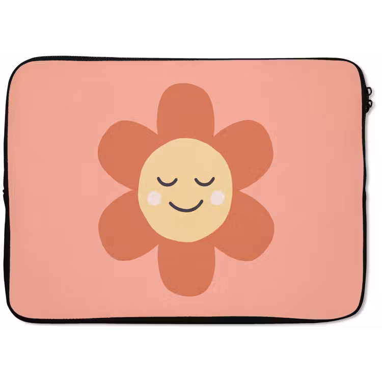 Laptop Sleeve - Flowers - Cartoon - Child - Pink — 1