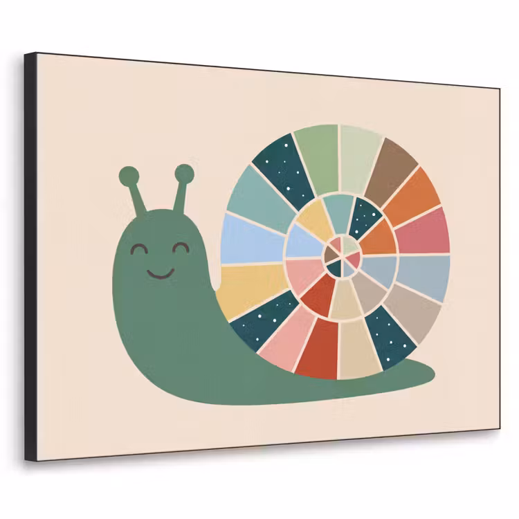 Art Frame - Animals - Snail - Colorful - Illustration — 1