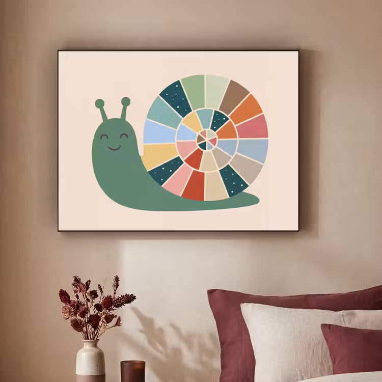 Art Frame - Animals - Snail - Colorful - Illustration — 2