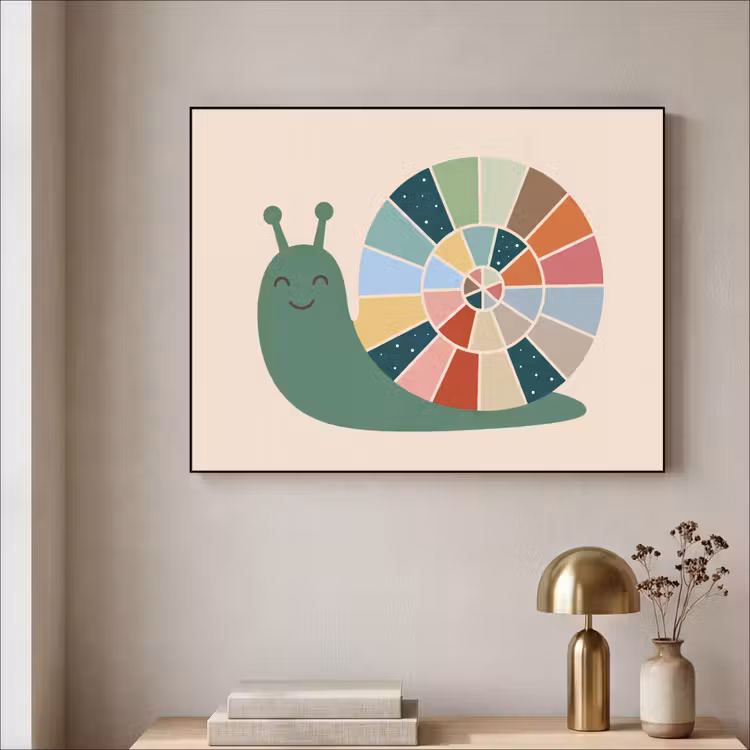 Art Frame - Animals - Snail - Colorful - Illustration — 3
