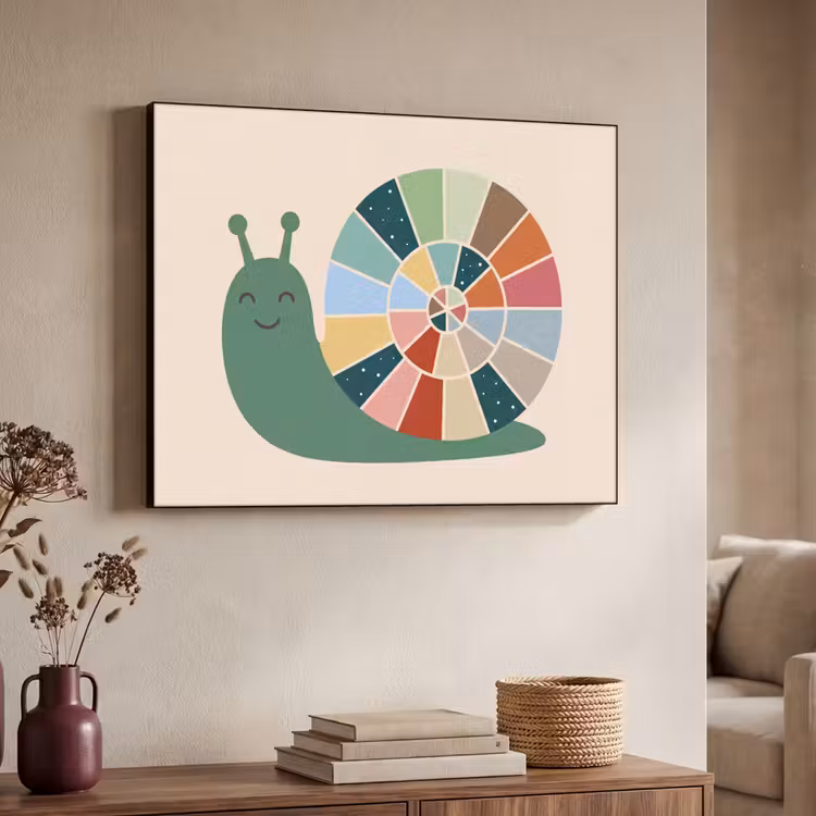 Art Frame - Animals - Snail - Colorful - Illustration — 4