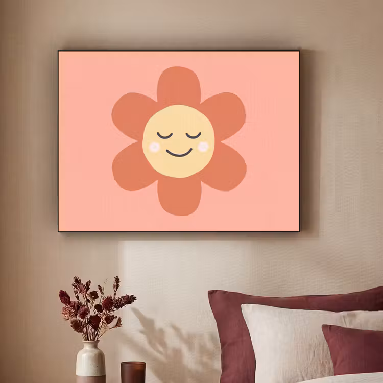 Art Frame - Flowers - Cartoon - Child - Pink — 2