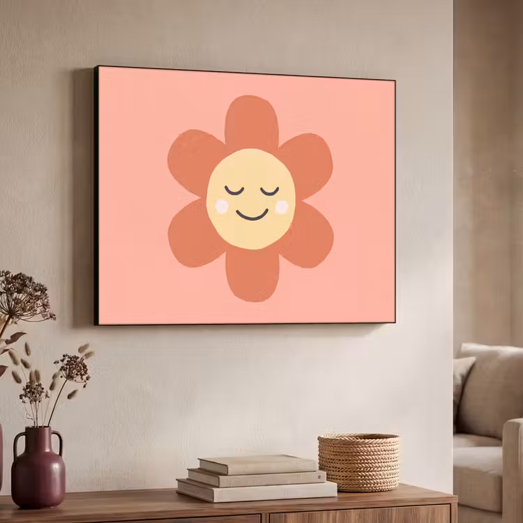 Art Frame - Flowers - Cartoon - Child - Pink — 4