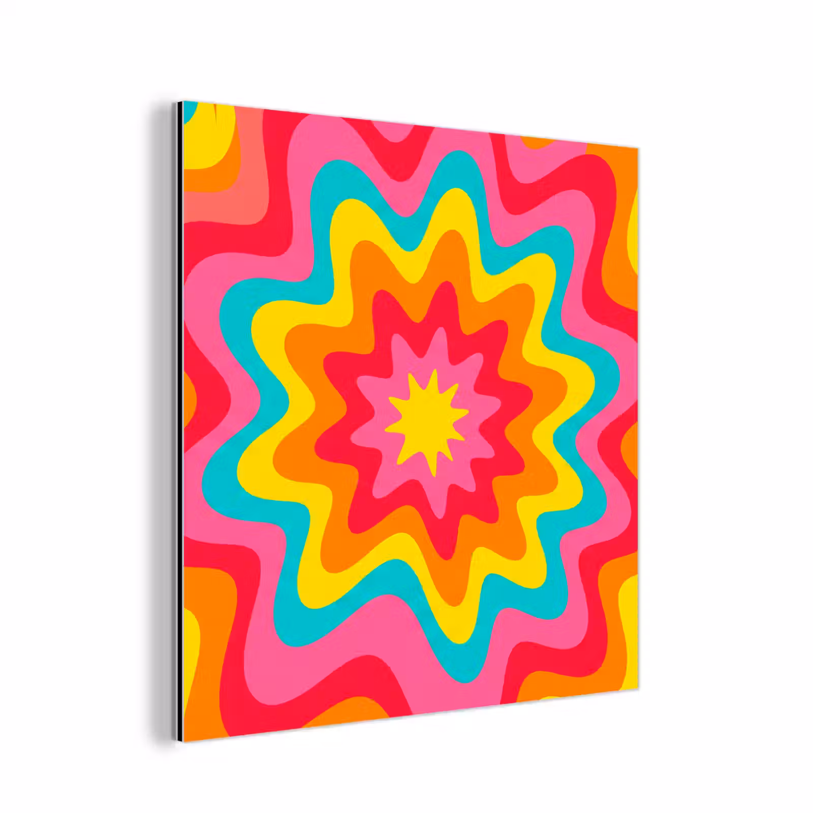 aluminium wall art - Pattern - Wavy - Colorful — 1