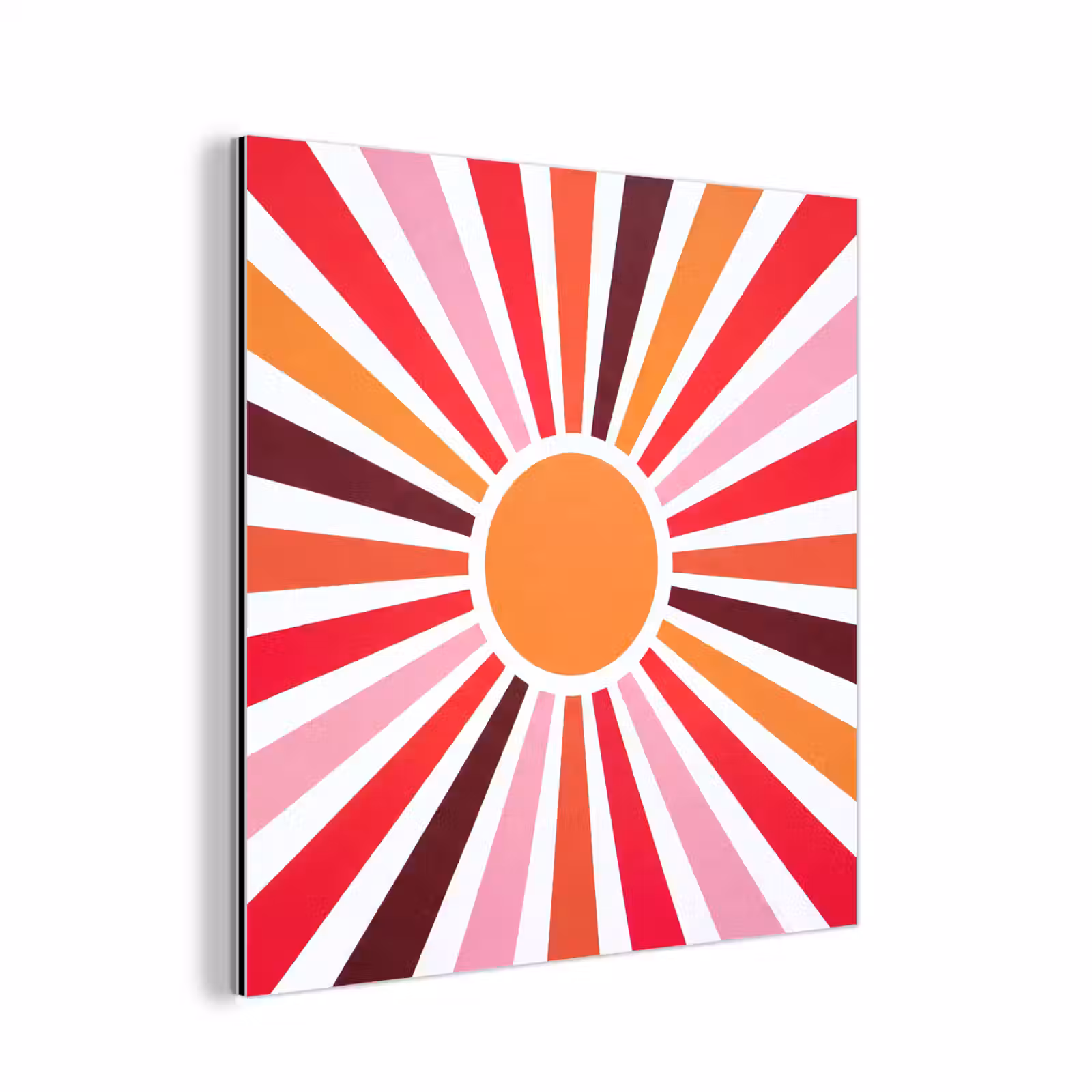 aluminium wall art - Sun - Rays - Abstract - Colorful — 1
