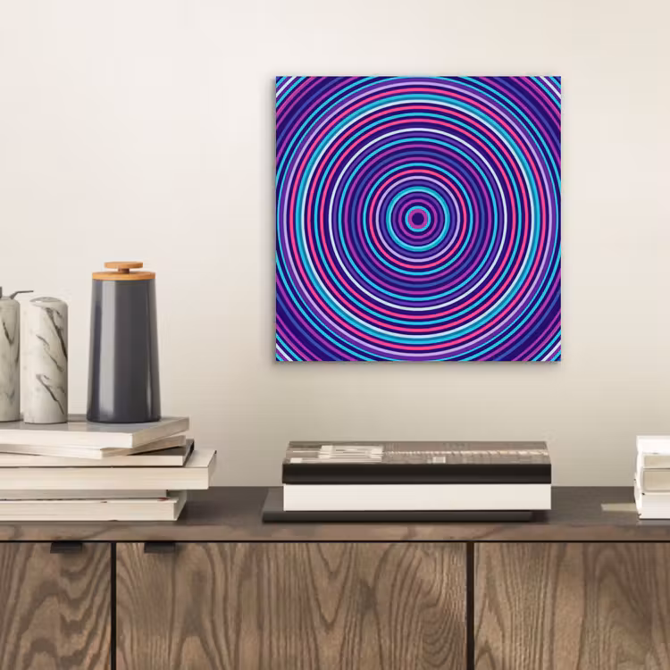 aluminium wall art - Abstract - Circles - Colorful — 2