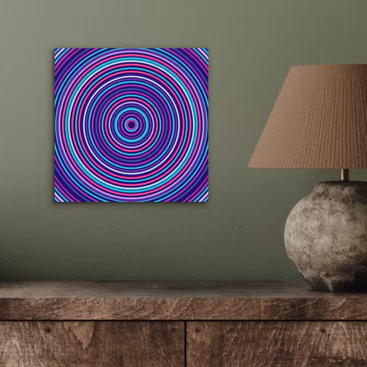 aluminium wall art - Abstract - Circles - Colorful — 3